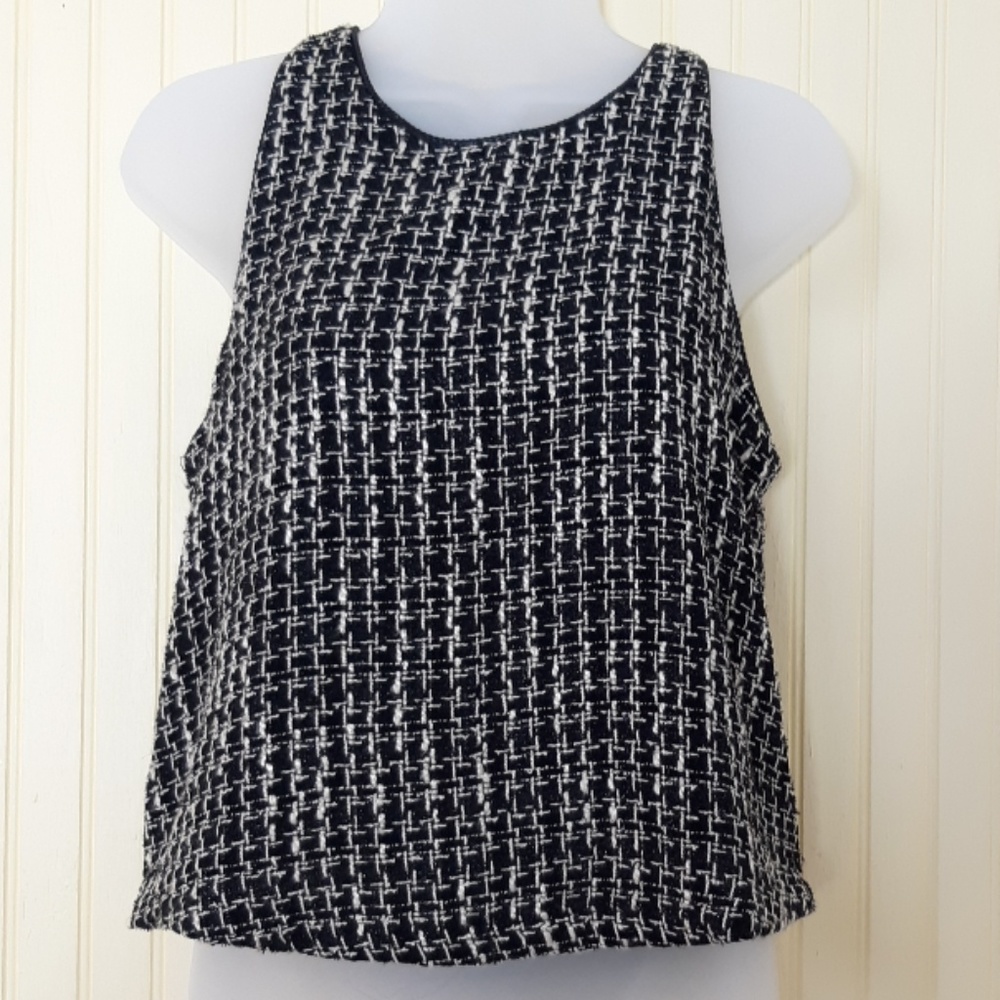Ark & Co. Black tank with gold threads.